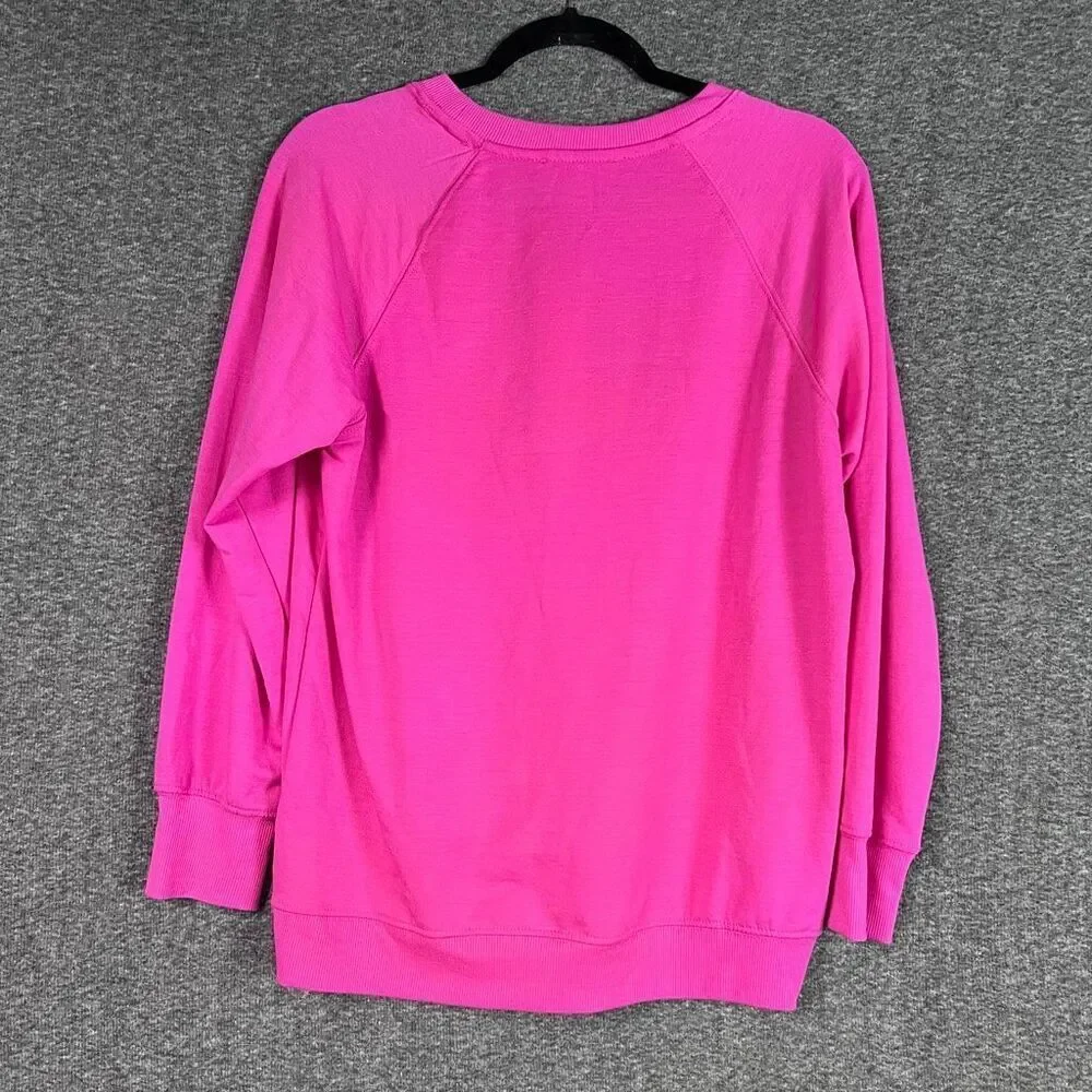 Philosophy Pink “Be Mine” Sweatshirt Valentine Embroidery Pullover Women’s M NWT